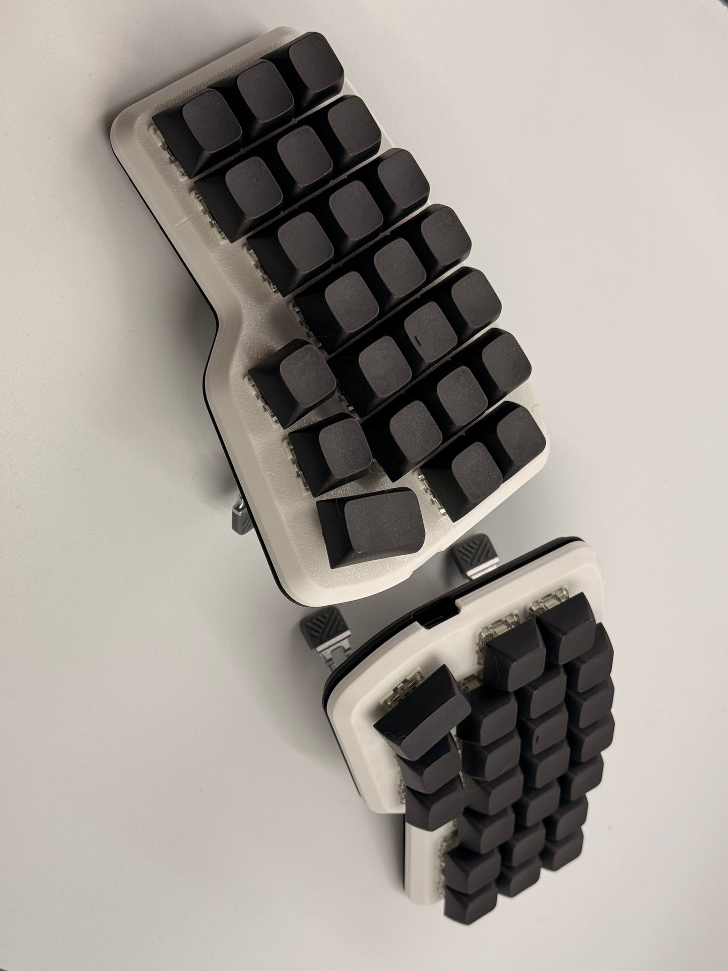 Corne v4 MX Wired Split Keyboard 3D printed with tenting