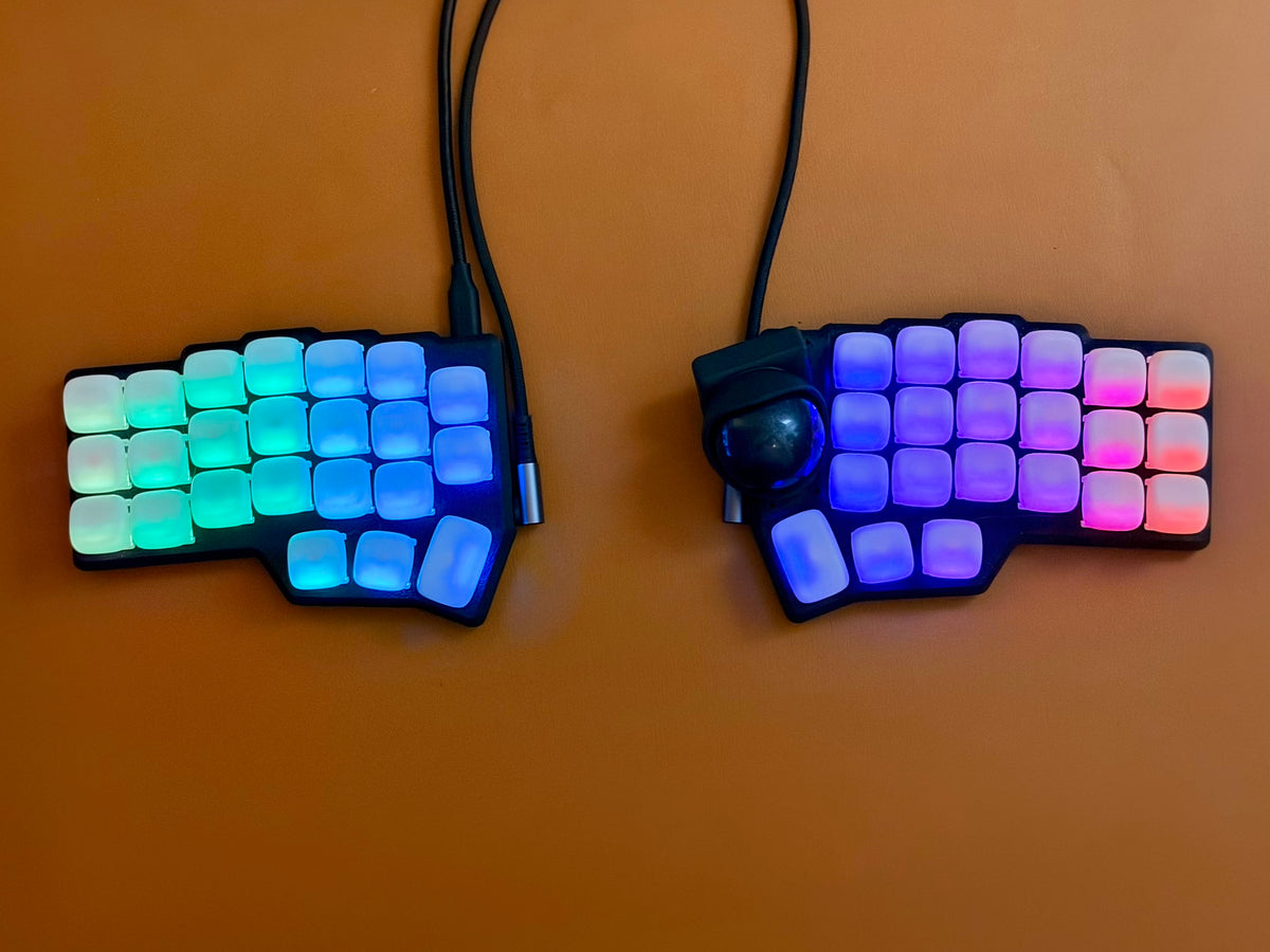 Corne v4.1 MX USBC kablet split-tastatur 