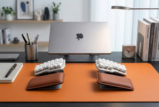EKRest: Soft palm rest, adjustable tilting and height for Split Keyboards, Trackball and Mouse